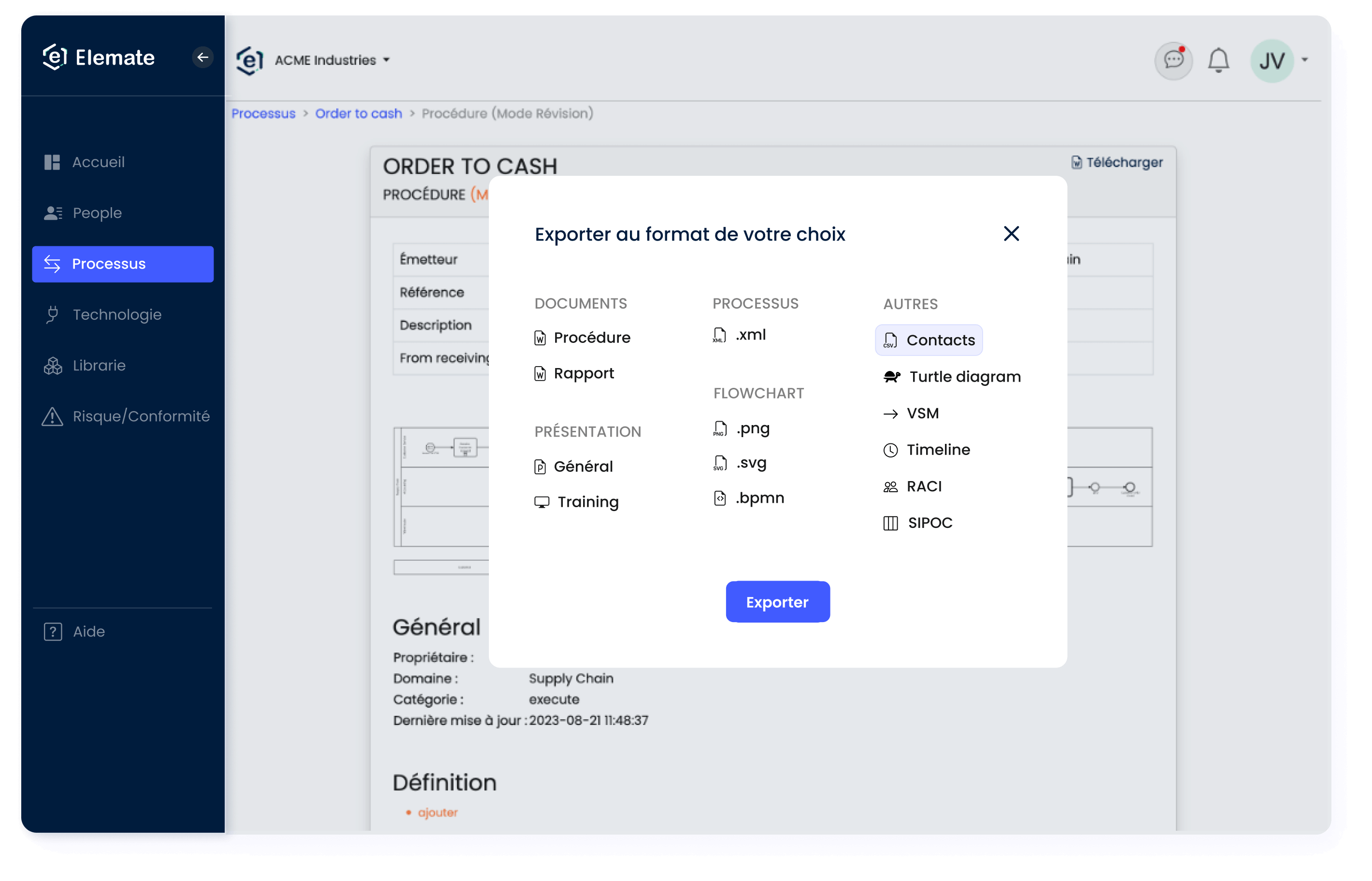 Elemate : Formaliser