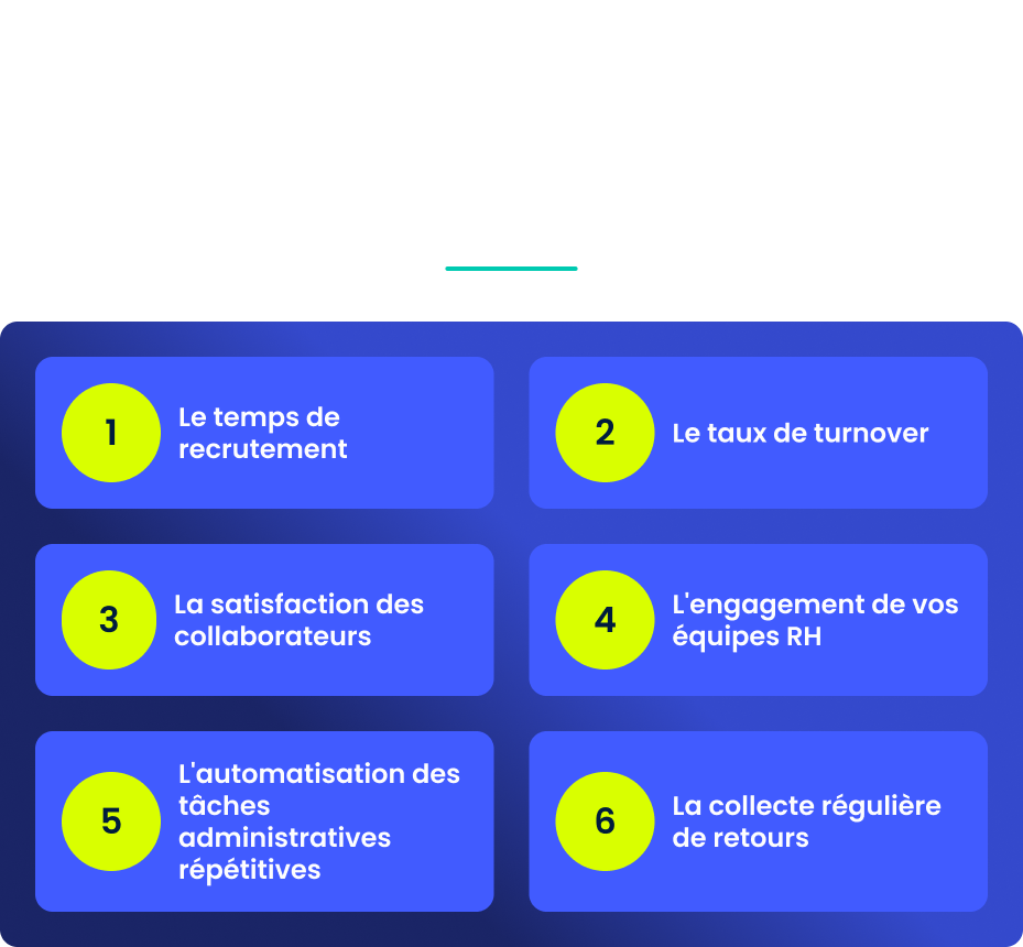 Les points essentiels pour suivre l’efficacité des processus RH